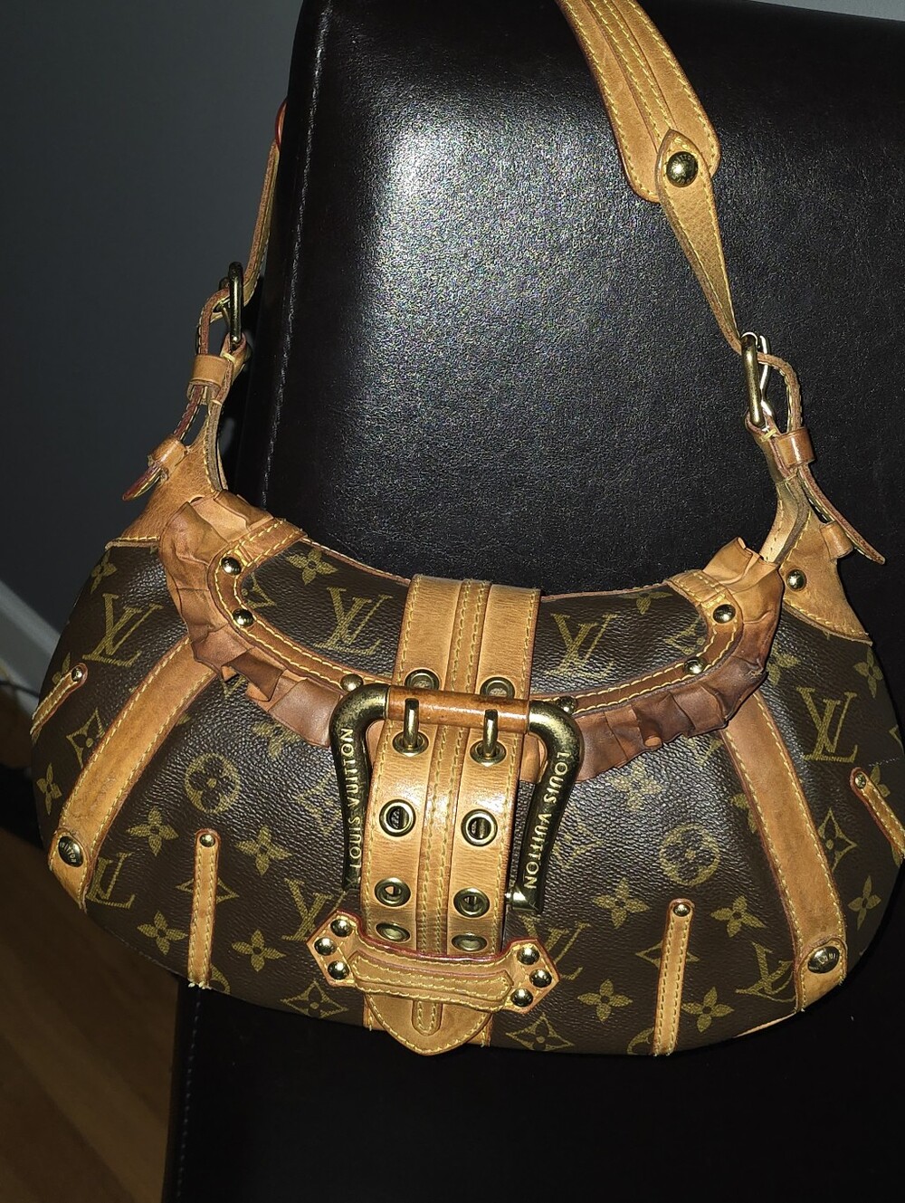 Louis Vuitton Monogram Brown and Tan Shoulder Bag